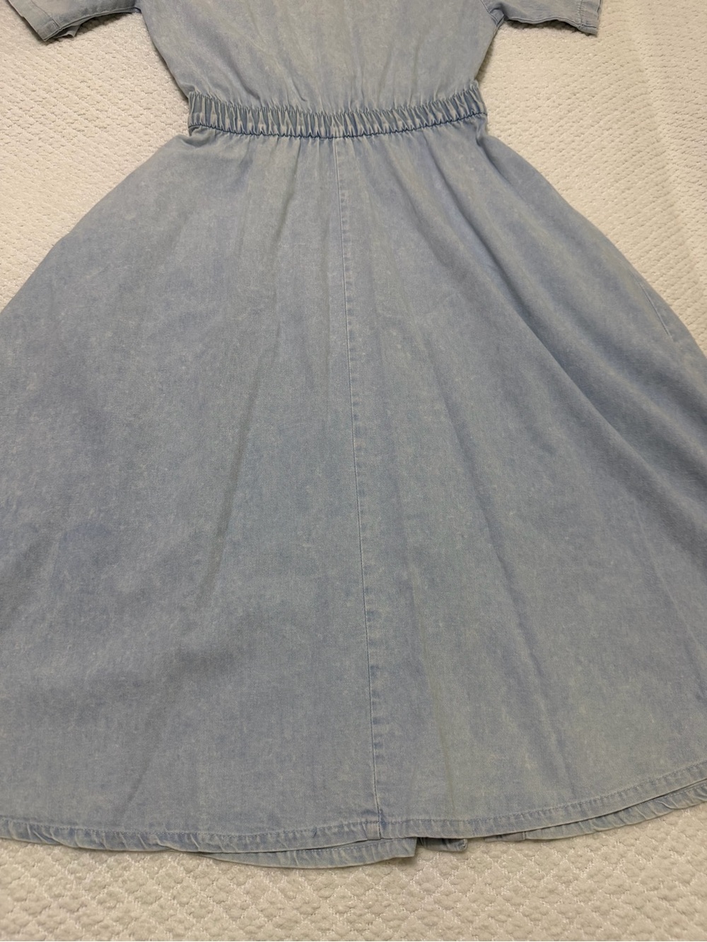 Vintage Rio Brand Denim Short Sleeve Button Down Dress Women’s Size Small - Picture 14 of 16